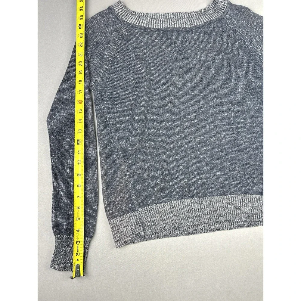 The Gap Women's M Navy Blue Heather Nylon & Wool‎ Crewneck Pullover Sweater